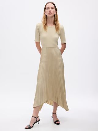Satin Pleated Midi Dress | Gap (US)