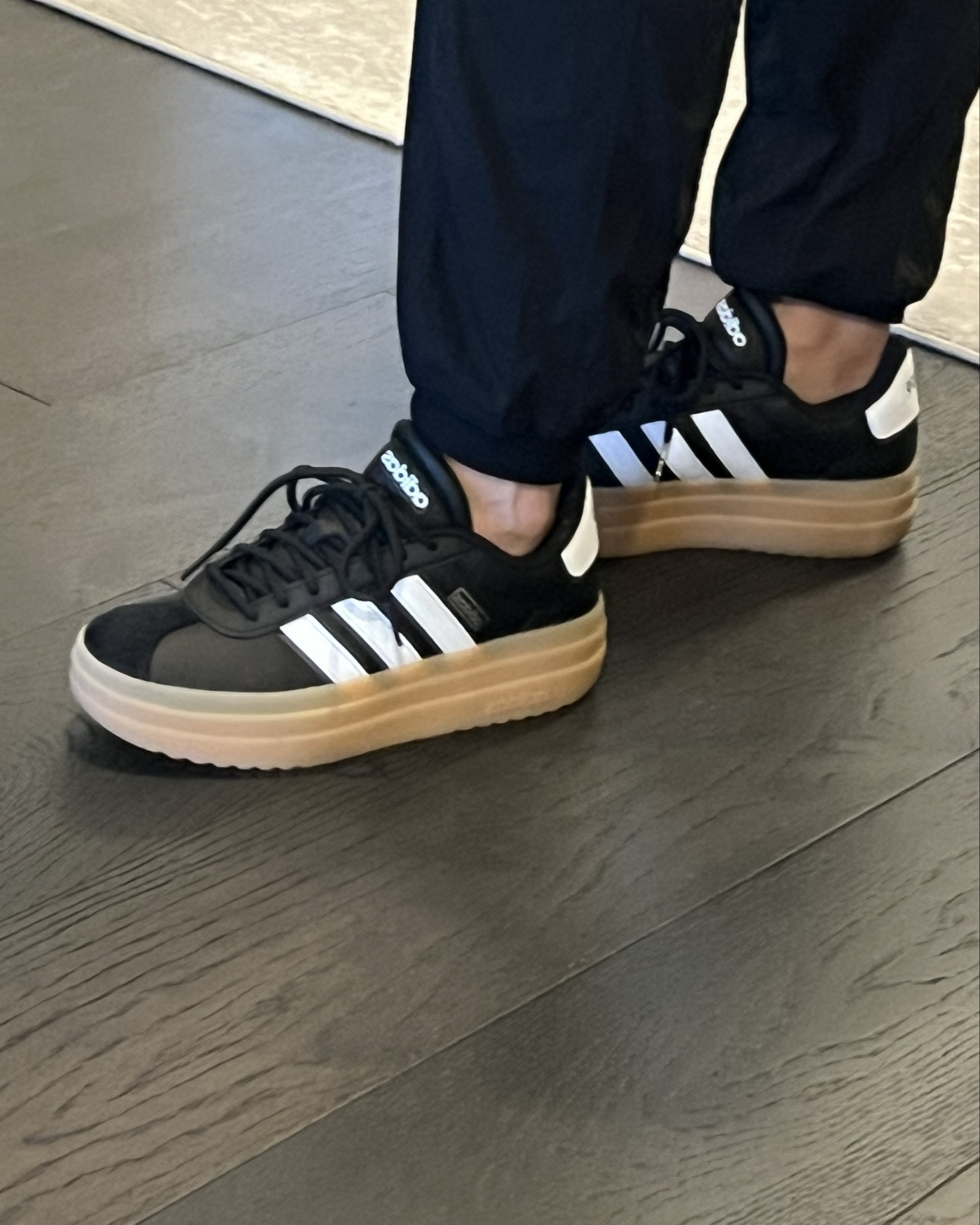 I can’t believe how much I love these adidas shoes! I almost bought very similar ones but these are so much more comfortable! I’ve worn them every day for a week and they are so versatile. The black goes with wide leg black pants so well, as well as jeans and joggers and leggings. True to size - maybe even size down half. 

#LTKSaleAlert #LTKGiftGuide #LTKCyberWeek