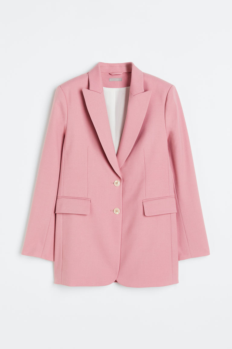 H & M - Single-breasted blazer - Pink | H&M (UK, MY, IN, SG, PH, TW, HK)