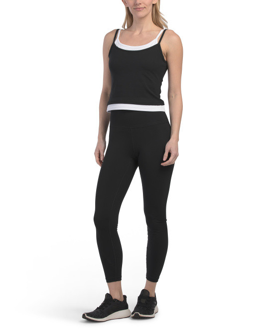 2pc Butter Tech Tank Top And High Rise Leggings Set | TJ Maxx
