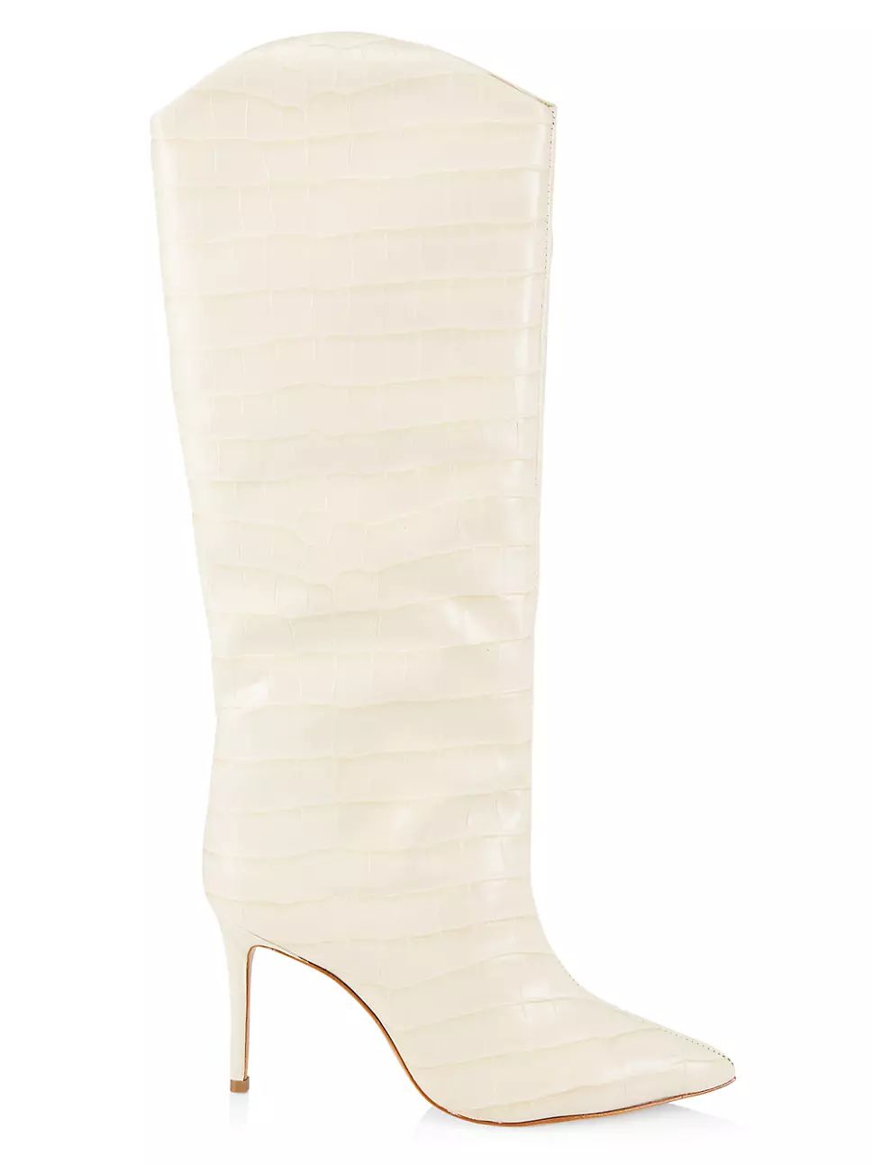Maryana Croc-Embossed Leather Tall Boots | Saks Fifth Avenue