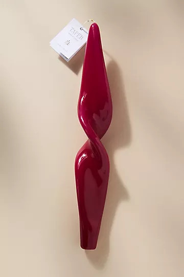 Glossy Twist Taper Candle | Anthropologie (US)