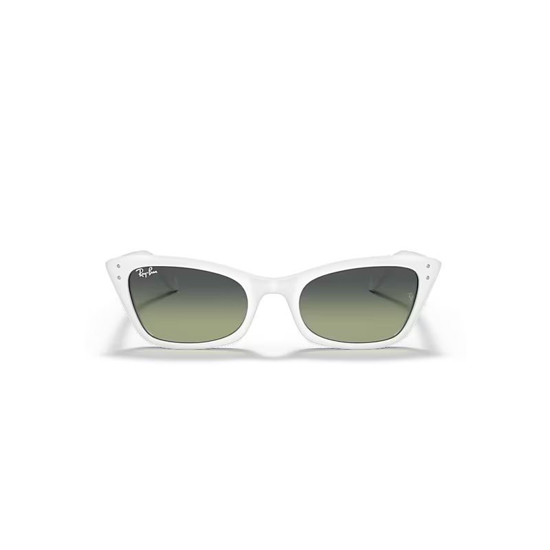 Ray-Ban Lady Burbank Sunglasses White Frame Green Lenses 52-20 | Ray-Ban (US)