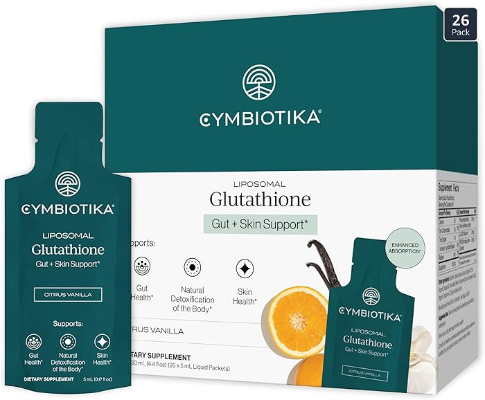 CYMBIOTIKA Liposomal Glutathione Supplement – PQQ, CoQ10 & Antioxidants for Detox, Brain, Energ... | Amazon (US)