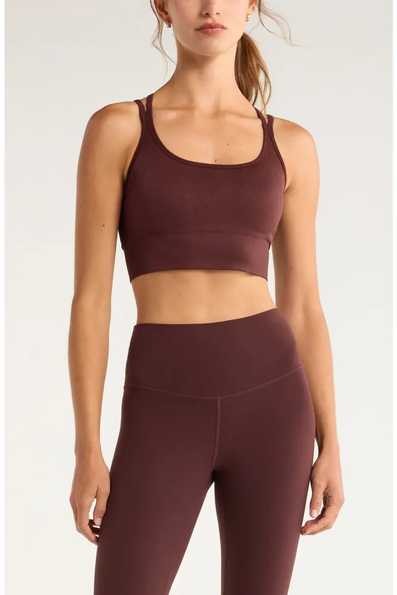 Seamless Strappy Sports Bra (Women) | Nordstrom | Nordstrom