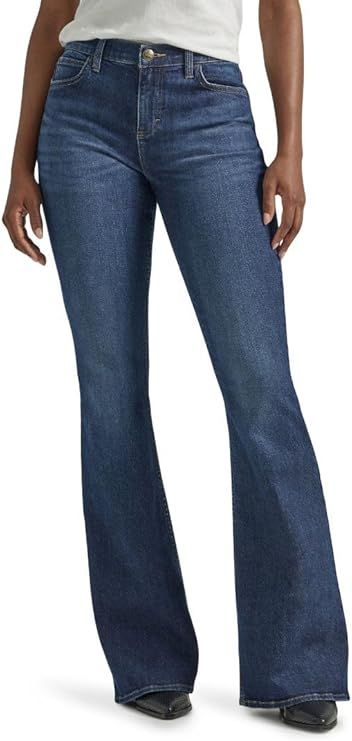 Lee Women's Legendary Mid Rise Flare Jean | Amazon (US)