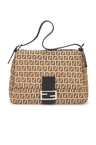 Fendi Zucchino Mama Baguette Shoulder Bag | FWRD 