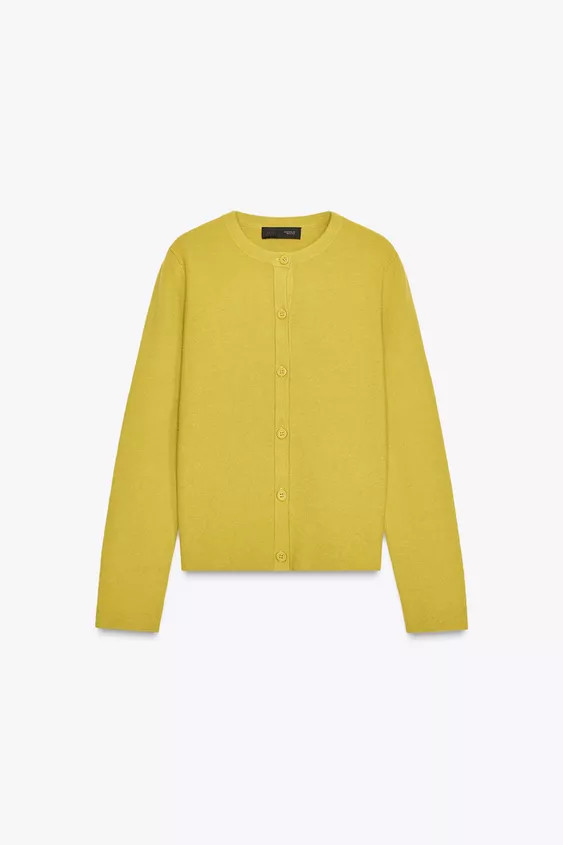 BASIC KNIT BUTTON CARDIGAN | Zara US