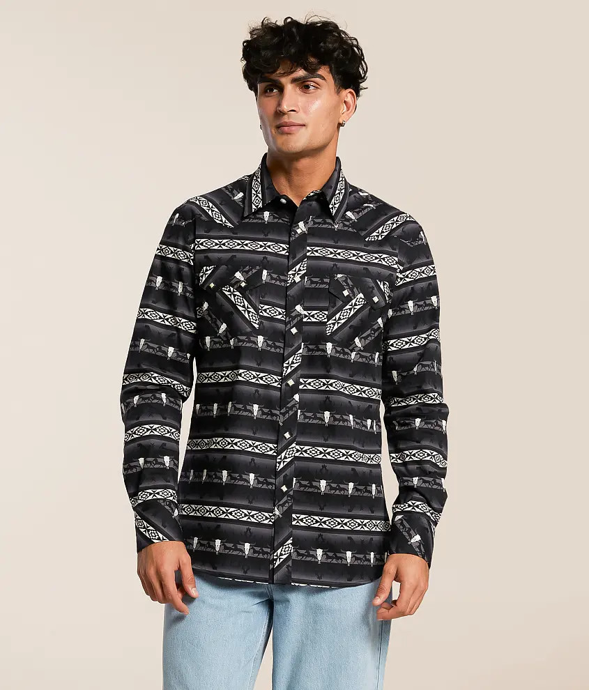 Novelty Print Stretch Shirt | Buckle