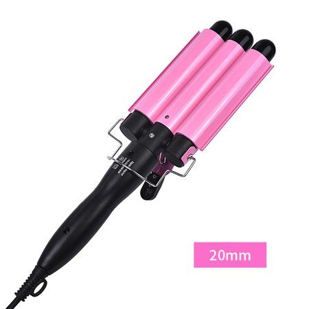 On Sale 3 Barrel Curling Iron Wand 20mm Hair Waver Temperature Adjustable Ceramic Hair Curling Iron( | Walmart (US)