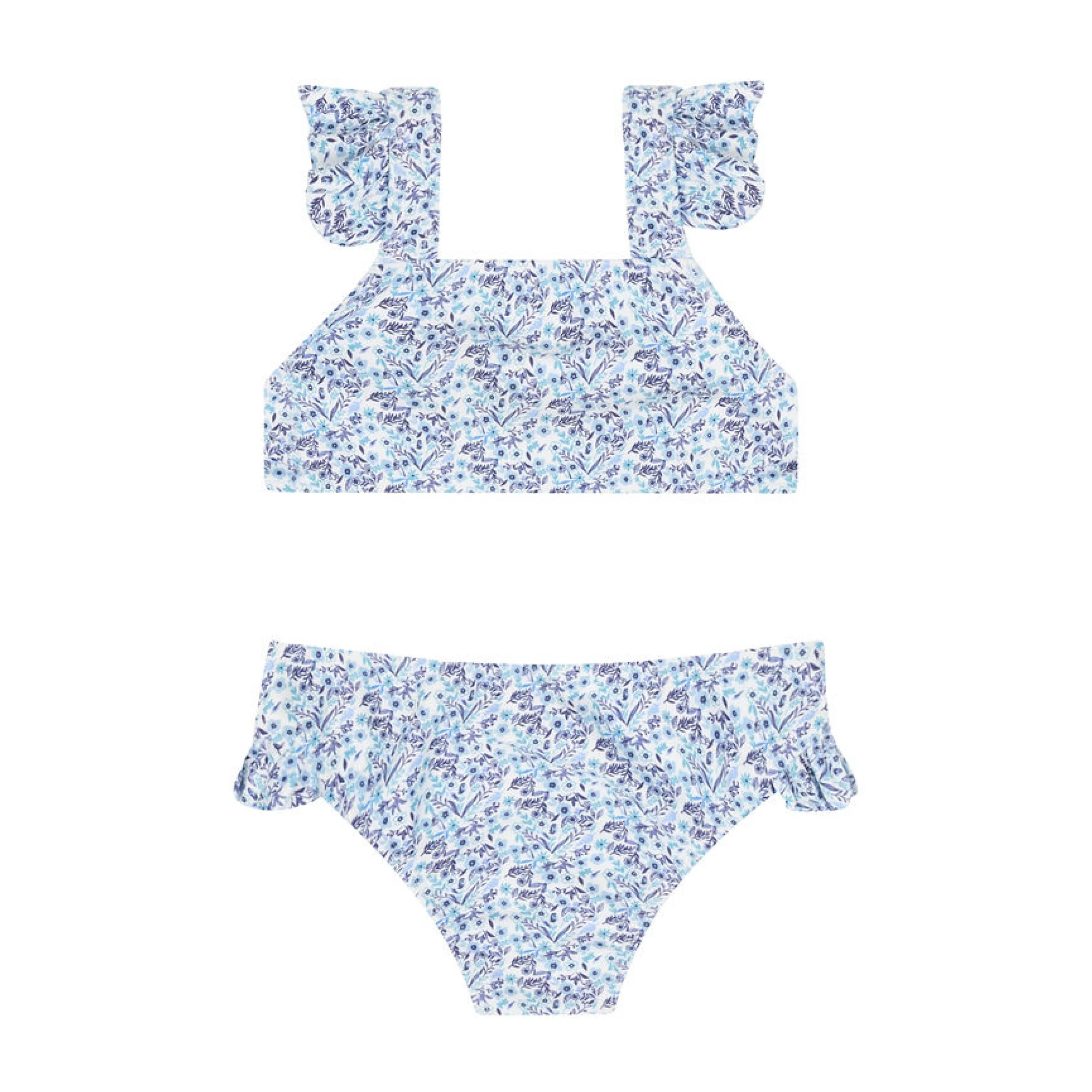 girls morning glory ruffle tie back bikini | Minnow