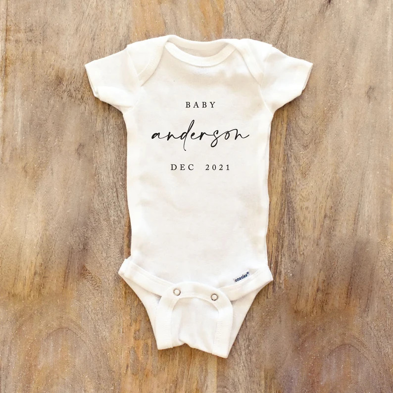 Baby Coming Soon Bodysuit, Baby Boy Girl Unisex Clothes New Pregnancy Announcement Shower Gift Id... | Etsy (US)