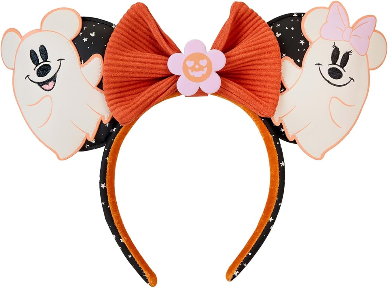 Loungefly Disney Mickey & Minnie Floral Ghost Ear Headband Disney Headbands | Amazon (US)