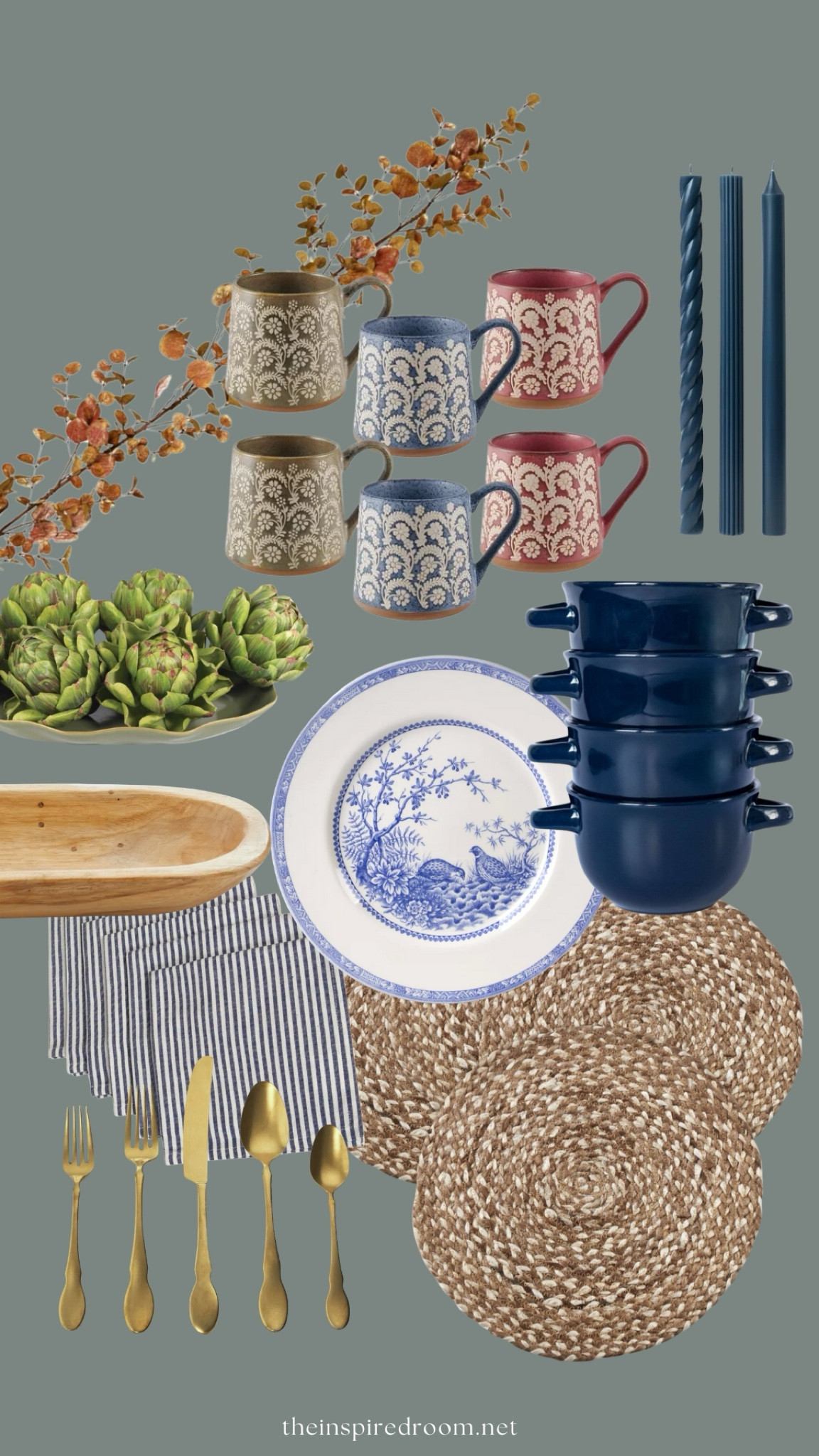 Who’s excited for a cozy fall house? Here are some of my favorite fall home pieces from @wayfair ✨

🍂 Darling stoneware mugs for morning drinks 

🍂 Perfect two handled bowls for comfort food

🍂 Pretty dishes for gathering around the table 

🍂 Cloth napkins and woven placemats 

🍂 Charming candles and lamps to brighten dark days  

🍂 Eucalyptus garlands and wreaths for fall decor  

🍂 Handmade teak tray for the simplest centerpieces (faux artichokes, pinecones, votive candles, dried oranges)

#wayfairpartner #wayfair

#LTKStyleTip #LTKHome #LTKSeasonal