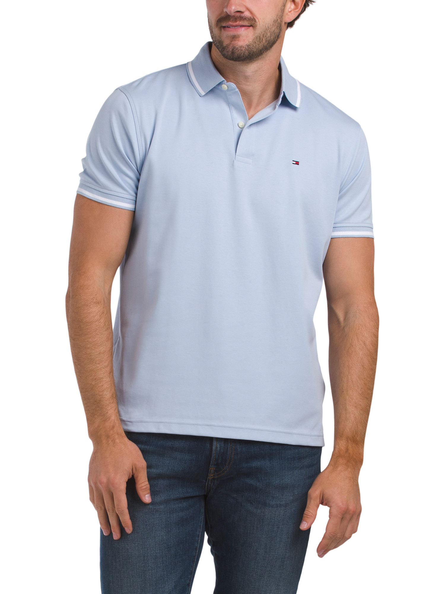 Regular Fit Richard Tipped Short Sleeve Polo | TJ Maxx