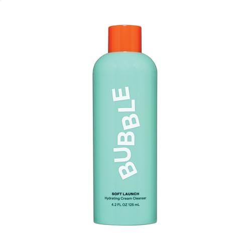 Bubble Skincare Soft Launch Cream Cleanser - Hydrating Facial Cleanser for Dry Skin - Foaming Fac... | Amazon (US)