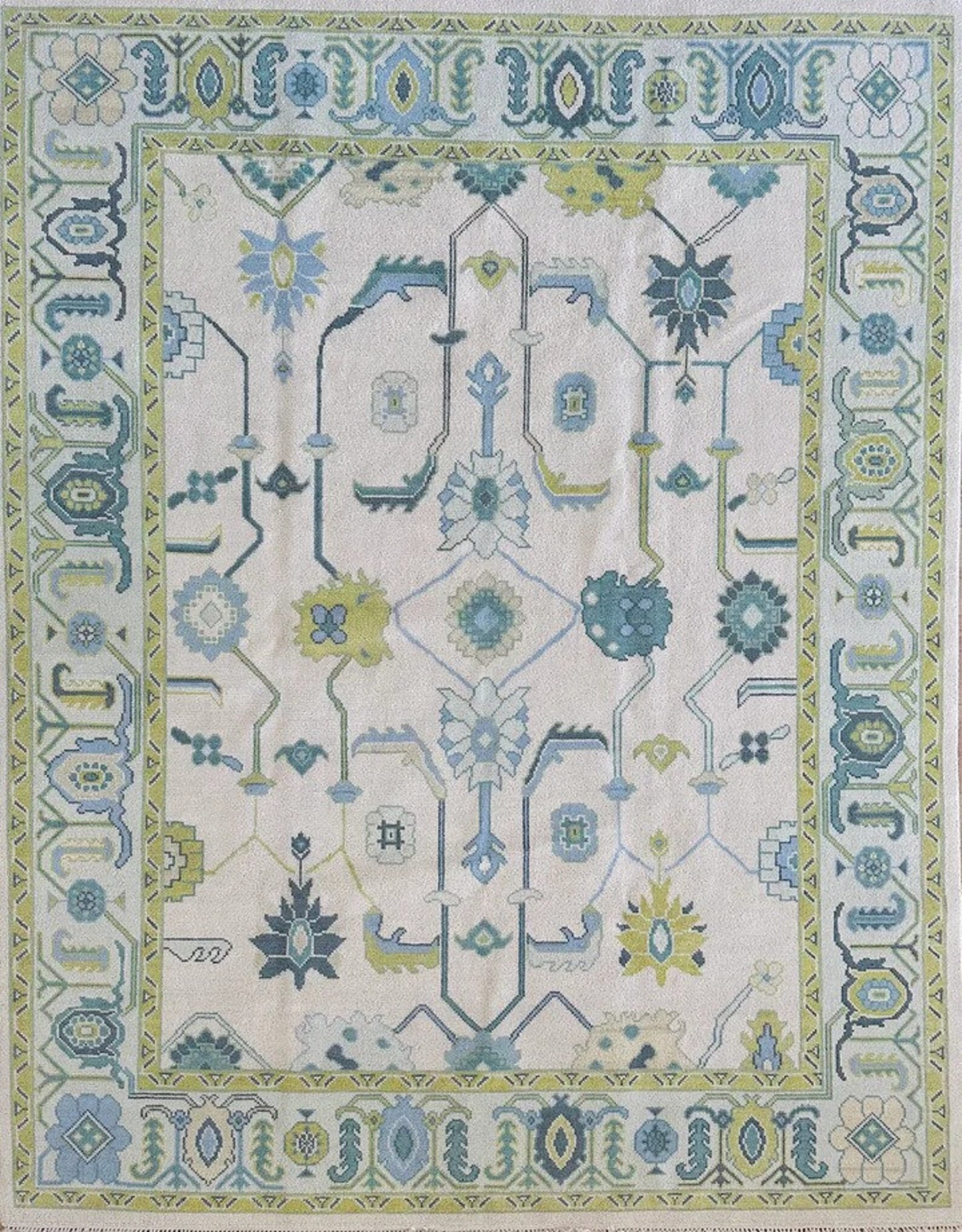 Oushak Rughand Knotted 8x10 9x12 10x14 Wool Traditional - Etsy | Etsy (US)