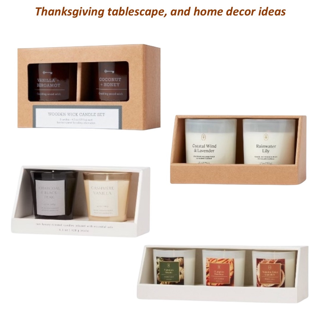 Thanksgiving candles that to create a warm and cozy scent in your home.

#LTKHome #LTKFamily #LTKHoliday