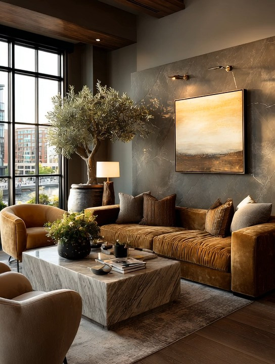 This is what understated luxury looks like.

A rich, warm velvet sofa in deep taupe-brown tones, grounded by an oversized marble coffee table that quietly holds the entire room together. No excess. No noise. Just materials that speak for themselves.

Velvet brings depth, softness, and that subtle sense of heritage luxury… while marble adds contrast — cool, sculptural, and timeless. Together, they create a balance that feels both elevated and effortless.

Notice how nothing is overdone.
A few layered pillows, a simple arrangement, a statement tree, and that’s enough.

This is the shift in modern interiors — moving away from filling spaces… and toward curating them.

If you’re looking to elevate your living room, start here:
strong textures, rich tones, and one statement piece that anchors everything.

Because luxury today isn’t loud — it’s intentional.

#UnderstatedLuxury #ModernInteriors #ElevatedLiving

 

#LTKHome
