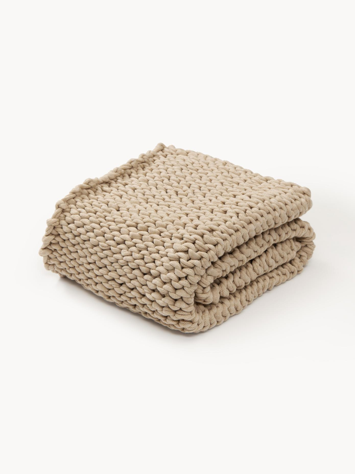 Handmade coarse knit blanket Adyna | Westwing EU