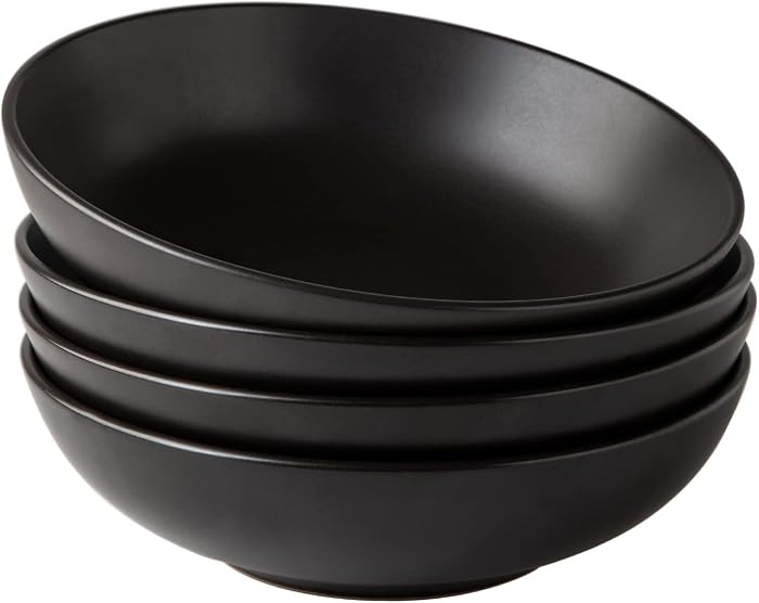 AmorArc 8.75‘’ Large Pasta Bowls, 42 ounce Deep Stoneware Bowls Set of 4 for Kitchen, Wide Bo... | Amazon (US)