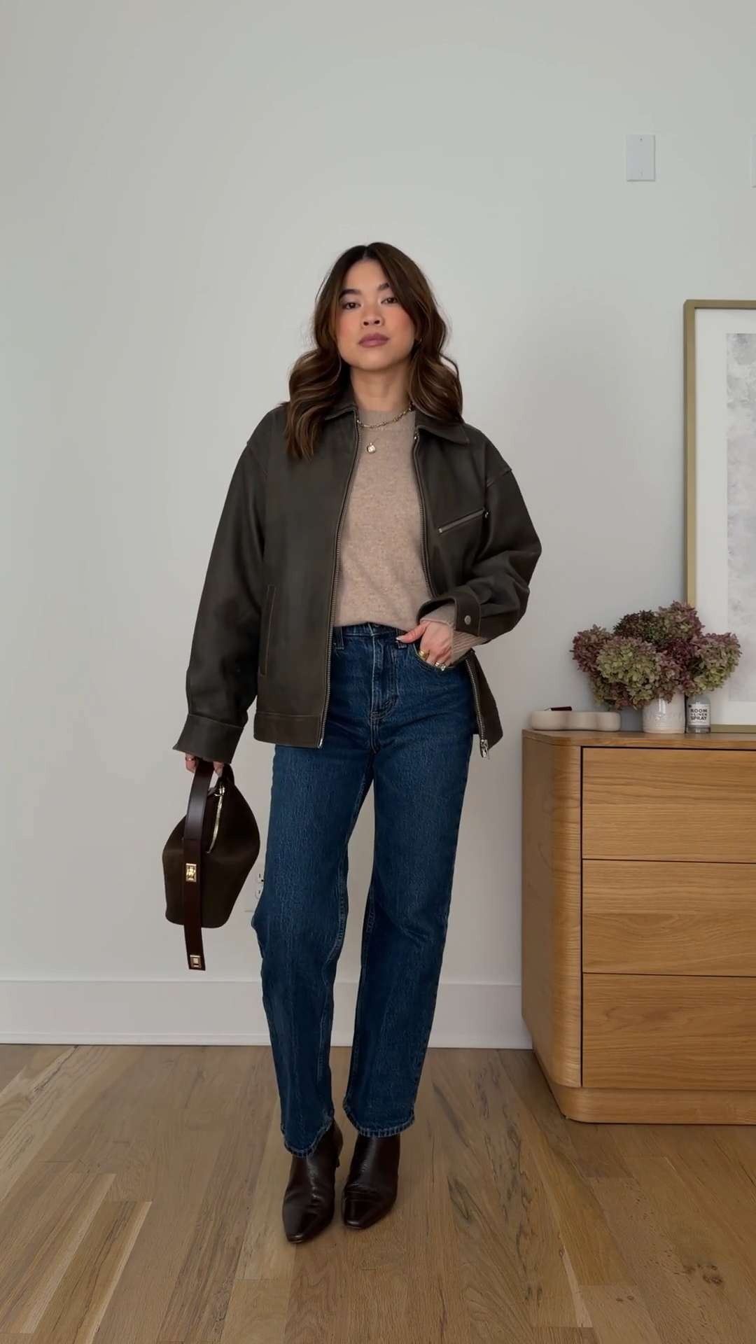 Sizing info: jeans size 23 short in dark wash, sweater size XS, jacket size XS!
petite fashion, get dressed with me, outfit inspiration, ootd, nashville outfit, Nashville influencer, petite style, vacation style, casual outfits, mom style, petite pants, winter dress, winter outfit, winter pants, winter outfit inpso, winter outfit idea, winter top, winter style, winter sweater, cozy sweater, cold weather sweater, cold weather outfit, winter bag, winter purse, denim, jeans, jacket, winter jacket, leather jacket, leather coat,  

 

#LTKootd #LTKmomlife #LTKPetite