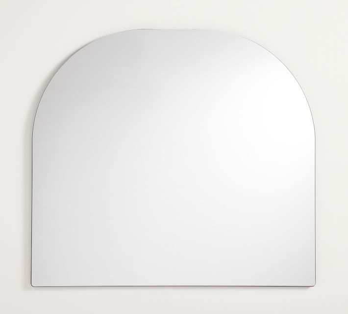 Rienne Frameless Arch Mantel Mirror | Pottery Barn (US)