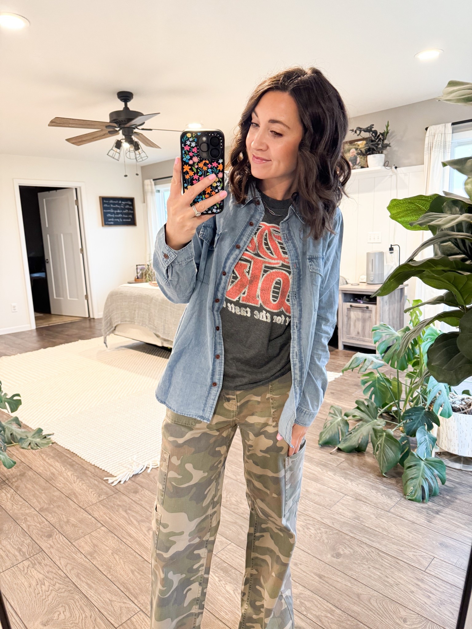 I’m obsessed with this outfit, talk about the most comfortable outfit that I felt good in! 

H: 5’5”
W: 115lbs 
Size: pants-small
Shirt- small
Button up: small 

#LTKBeauty #LTKFindsUnder50 #LTKStyleTip