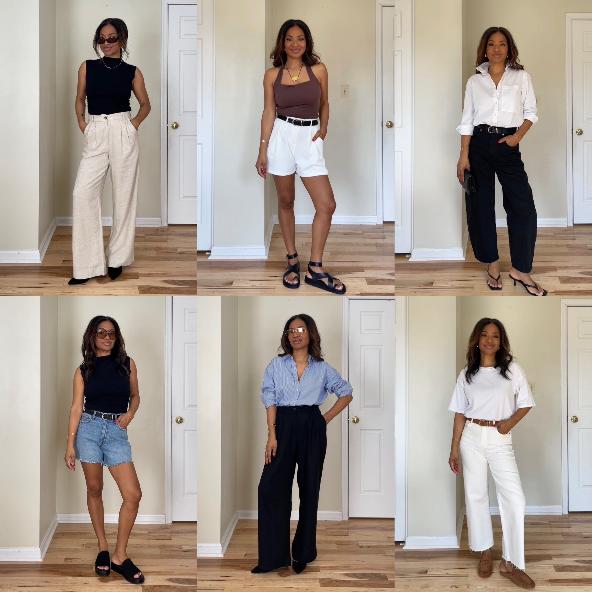My tops are all in a size small. My white and blue button downs are a size medium. My white shorts are a size small. My black jeans are a size 4. My denim blue shorts are a size 27 regular. My black slacks and my khaki slacks are both a size 27 regular. My white jeans are a size 4. Linking similar items in case things are out of stock. Size up one in the tan loafer mules. ￼￼

#LTKootd #LTKgrwm #LTKOver40