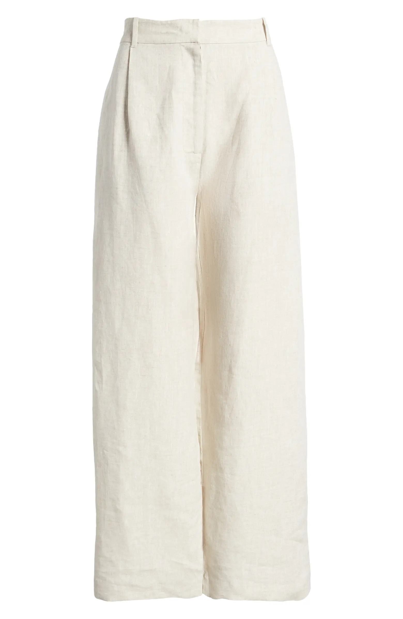 Devin Wide Leg Linen Trousers | Nordstrom