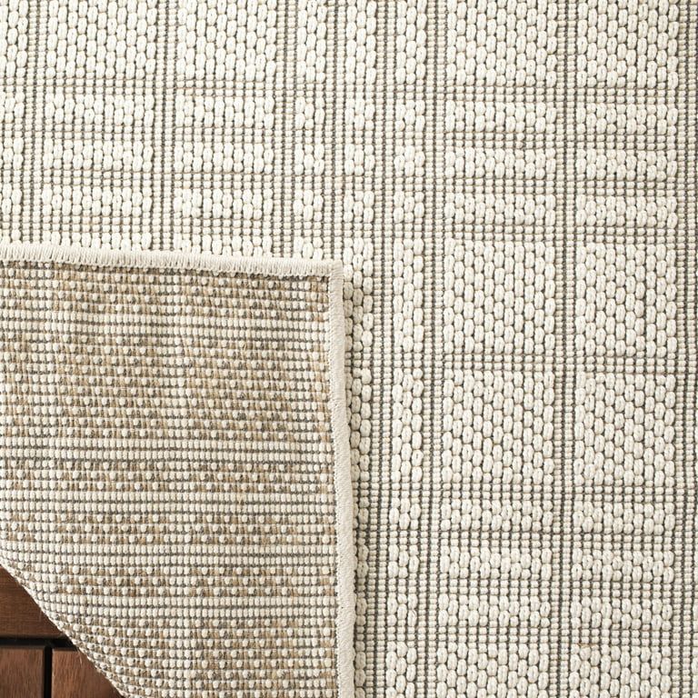 Safavieh Bermuda Kyleigh Geometric Outdoor Area Rug, Ivory/Light Grey, 8' x 10' | Walmart (US)