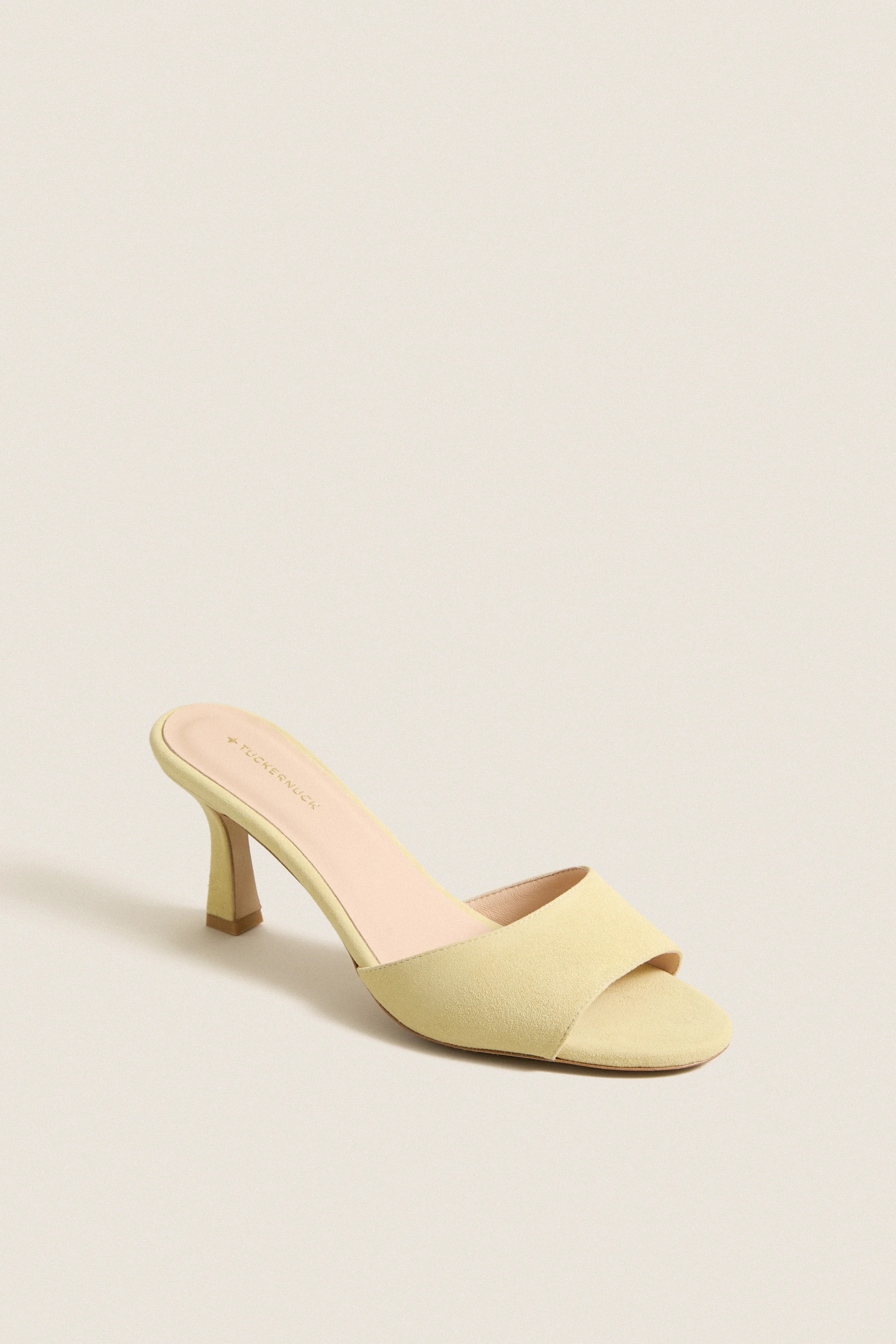Butter Yellow Suede Sky Heels | Tuckernuck (US)