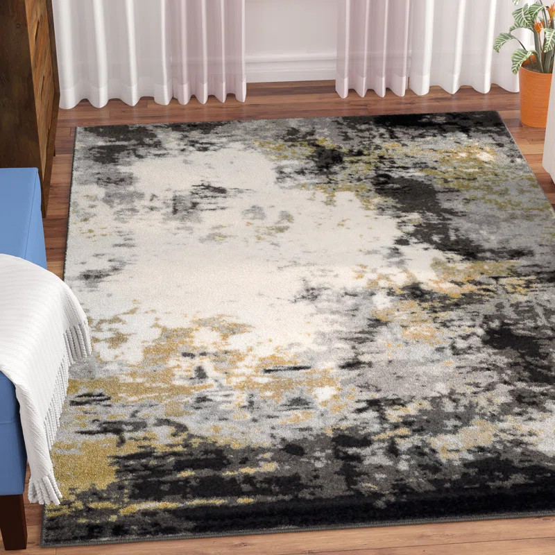 Alexavier Charcoal Area Rug | Wayfair North America