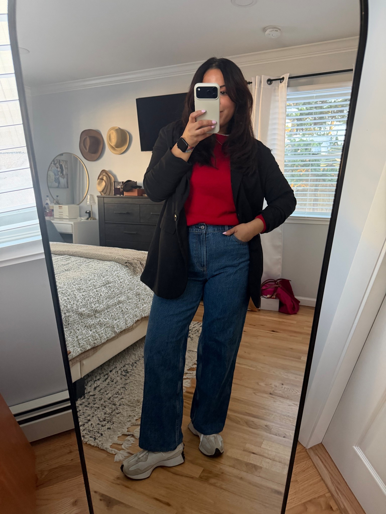 Casual everyday outfit capsule wardrobe Abercrombie jeans loft sweater winter outfit workwear 

 #LTKgrwm #LTKootd #LTKPetite