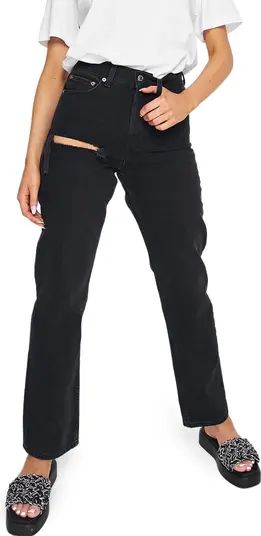 Women's Dad Nonstretch High Waist Straight Leg Jeans | Nordstrom