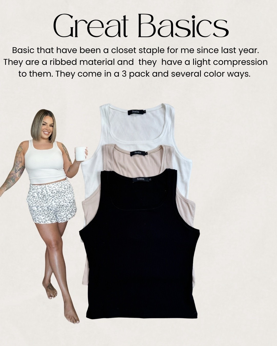 Tanks L 
Shorts L