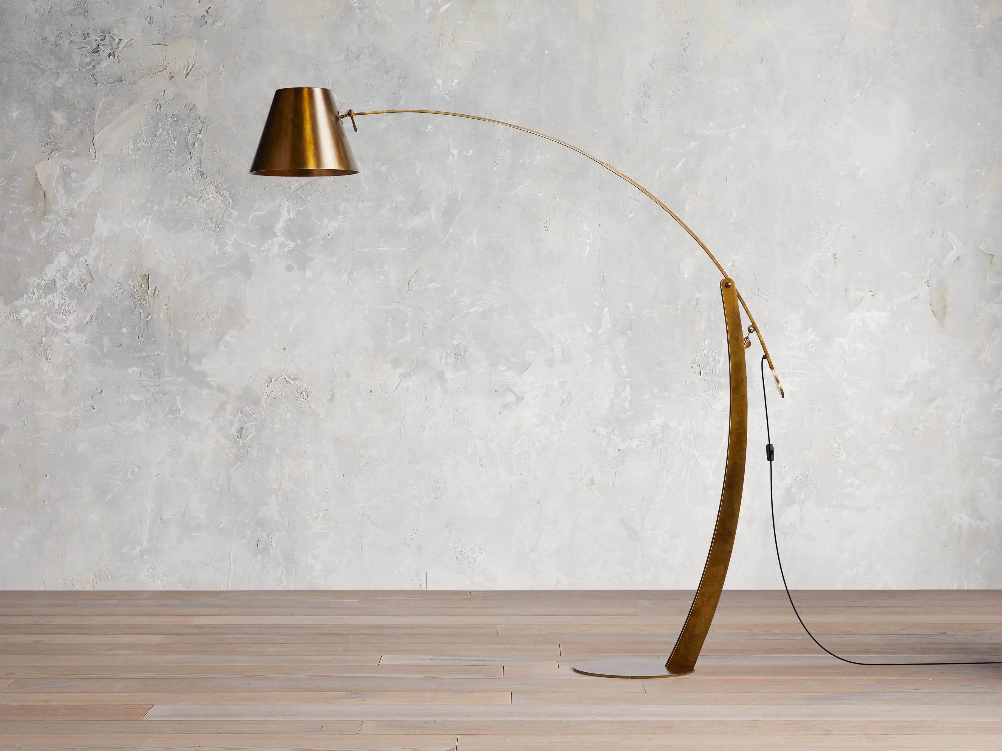 Arcadia Bronze Arc Floor Lamp | Arhaus