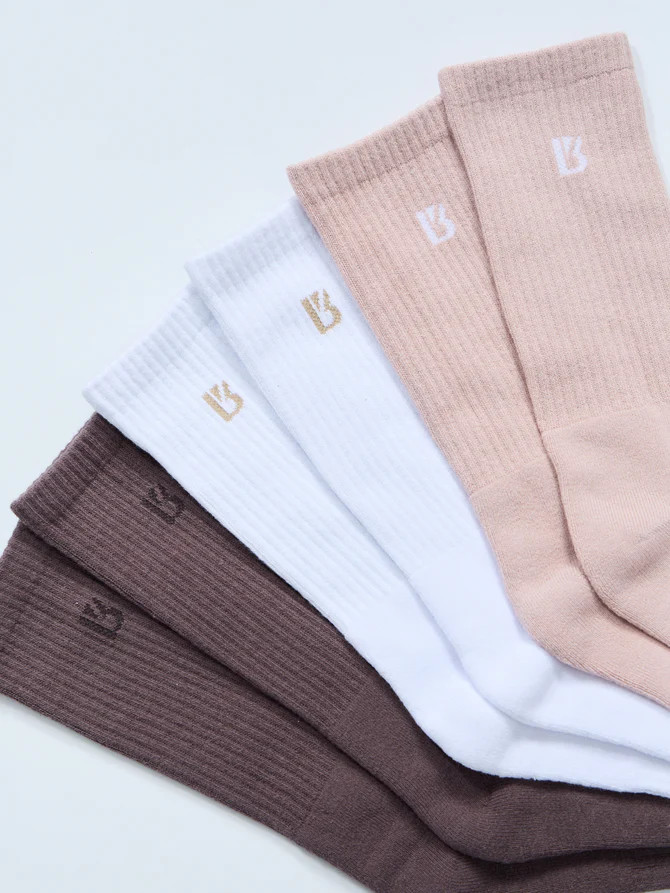 3 Pack Full Crew Socks | Buffbunny