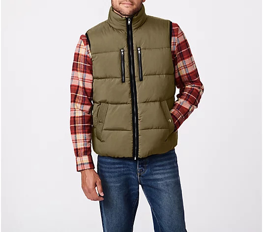 Bernardo Men's Puffer Vest | QVC