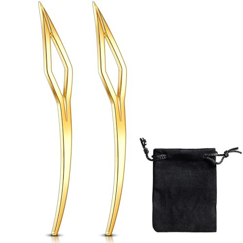 WILLBOND Sisterlocks Locking Tool, Interlocking Tool for Locs, Dreadlocks, Crochet Microlocks, and Braiding Hair Extensions (2 Pieces, Gold) | Amazon (US)