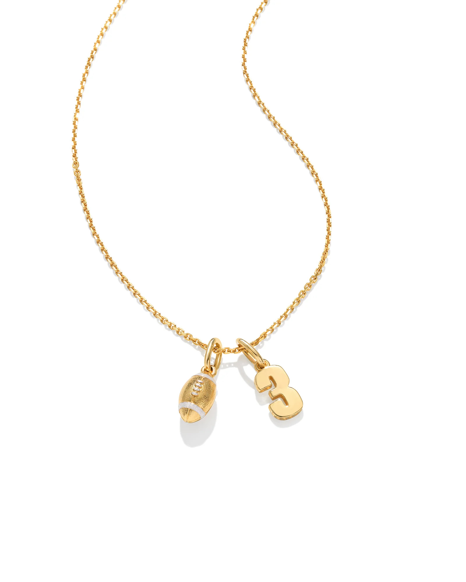Football and Number Charm Necklace Set | Kendra Scott