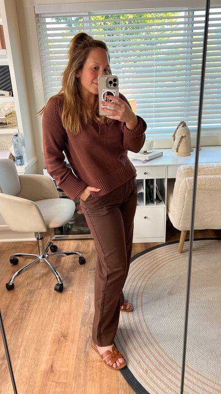 Abercrombie & Fitch continues to impress me! Loving my  brown sweater and trouser set I got. Perfect for the 🍂🤎

#LTKstyletip #LTKSeasonal #LTKHolidaySale