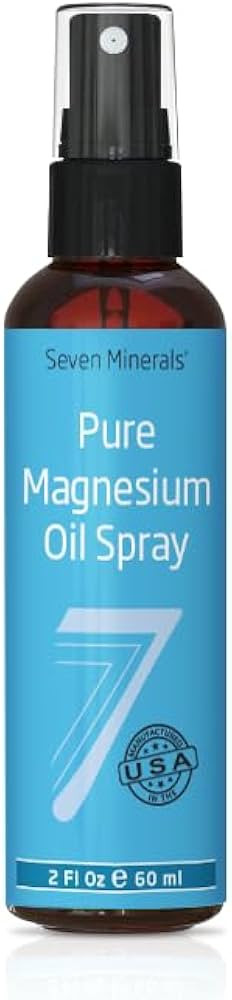 Seven Minerals Travel Size Pure Magnesium Oil - USP Grade Magnesium Spray, No Unhealthy Trace Min... | Amazon (US)