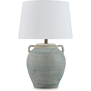 Signature Design by Ashley Shawburg Transitional Terra Cotta Table Lamp with 3-Way Switch, Light ... | Amazon (US)
