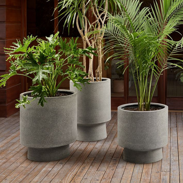 Bishop Ficonstone Indoor/Outdoor Planters | West Elm (US)
