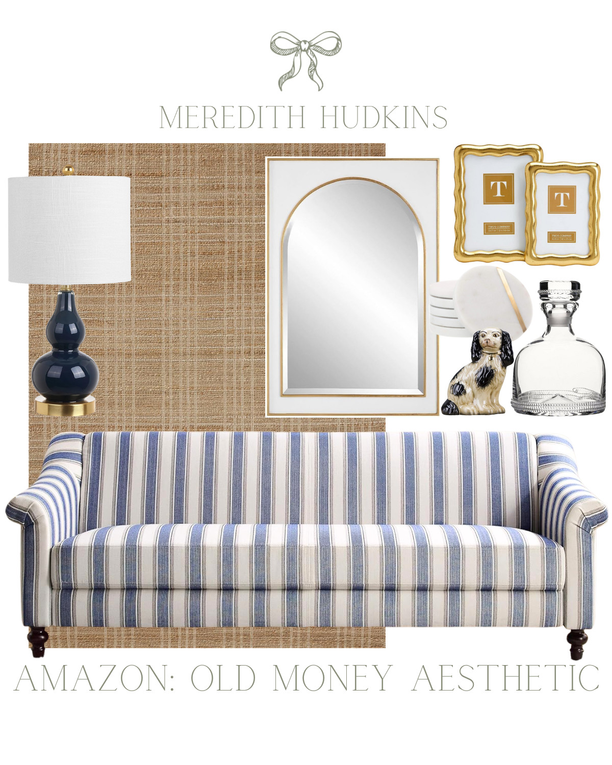 meredith hudkins, old money aesthetic, preppy style, classic home decor, timeless decor, traditio... | Amazon (US)