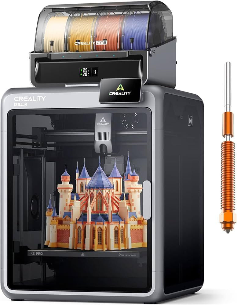 Creality K2 Pro Combo (A) 3D Printer, Multicolor Color Printing with CFS, 600mm/s High-Speed Prin... | Amazon (US)