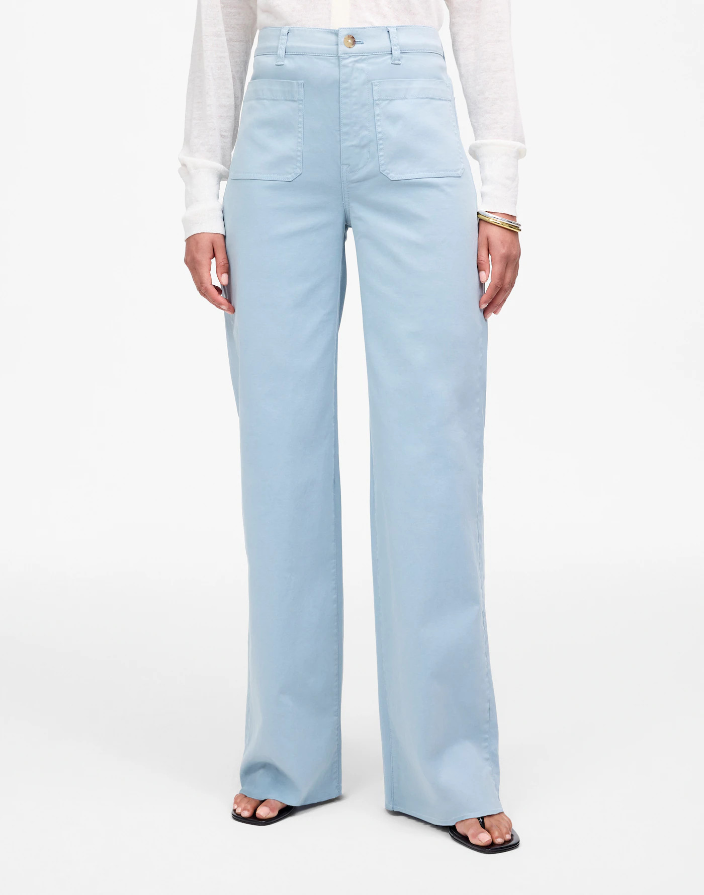 The Emmett Wide-Leg Pant: Patch Pocket Edition | Madewell