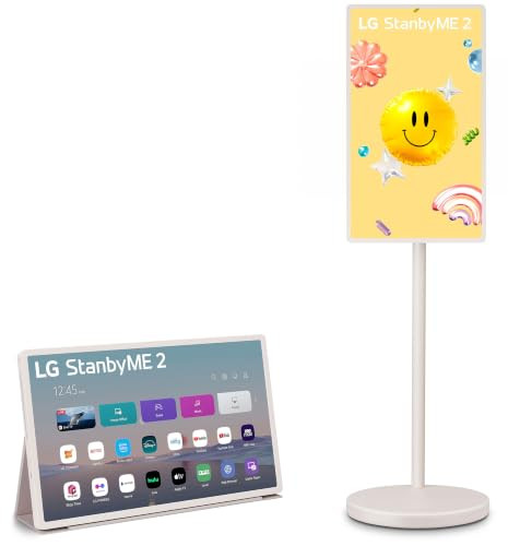 LG 27-Inch StanbyME 2 with Folio Cover, Portable Touch Screen TV, Dolby Vision, HDR10, Filmmaker ... | Amazon (US)
