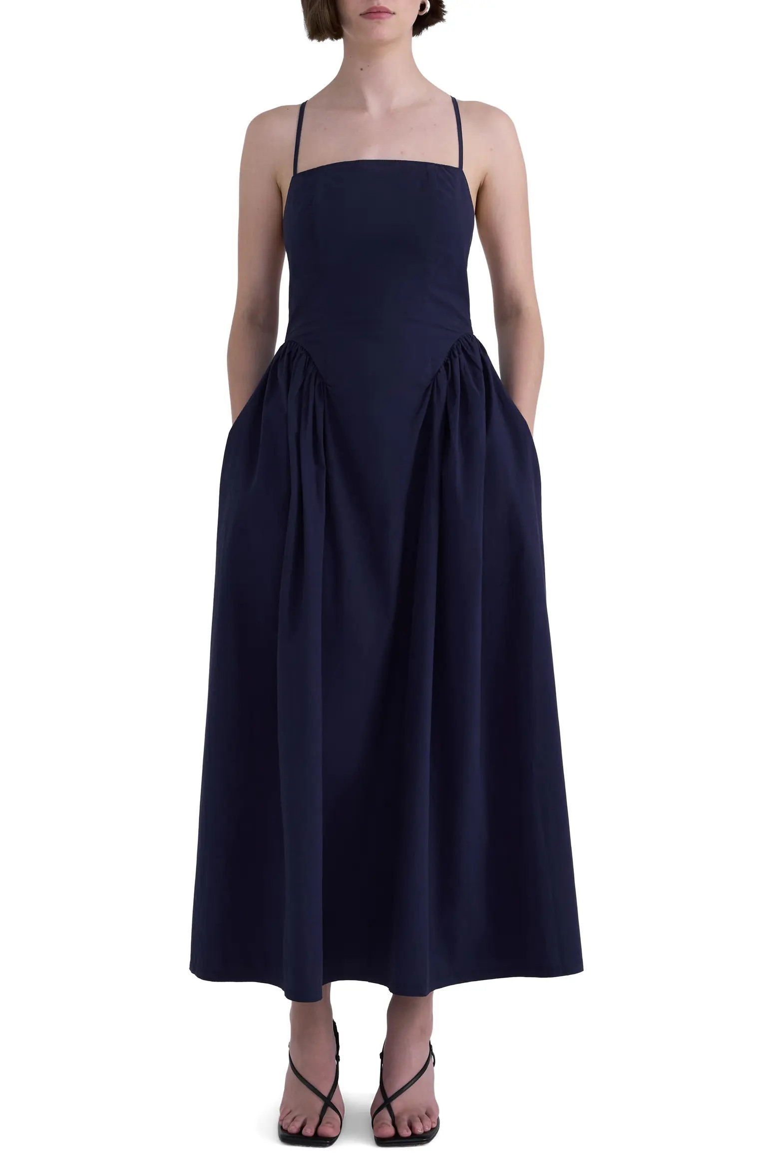 Sadee Cotton Poplin Midi Dress (Women) | Nordstrom | Nordstrom
